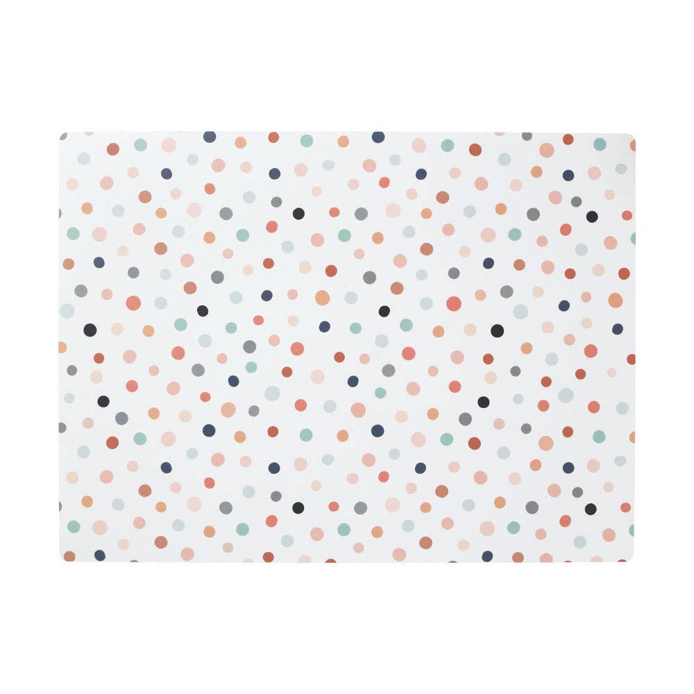 Sous-main de bureau/de bricolage "Dots", plastique: Coloré / Environ 60 x 45 cm