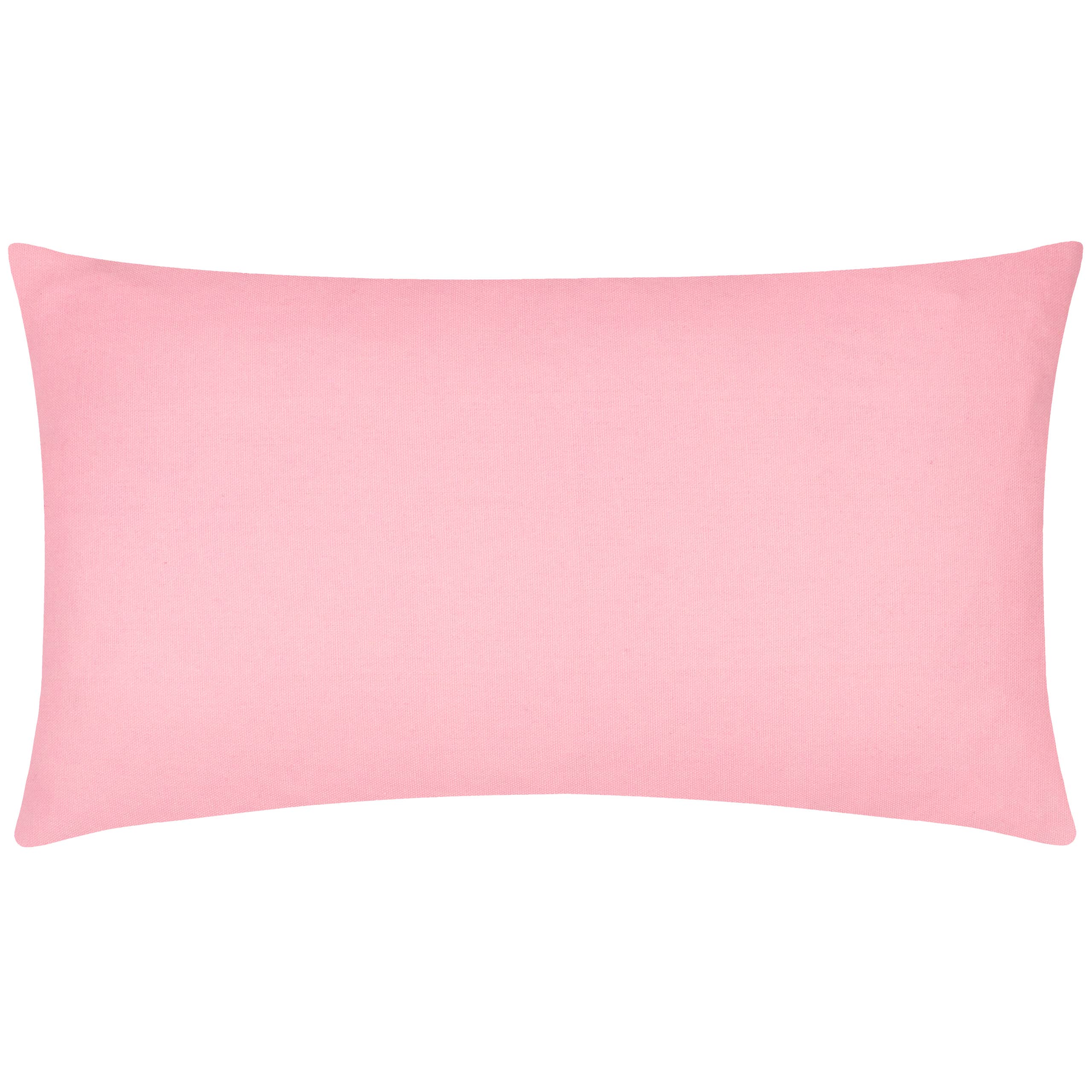 Coussin brodé Sunday rose: Rose / Garni en polyester / 30 x 50 cm