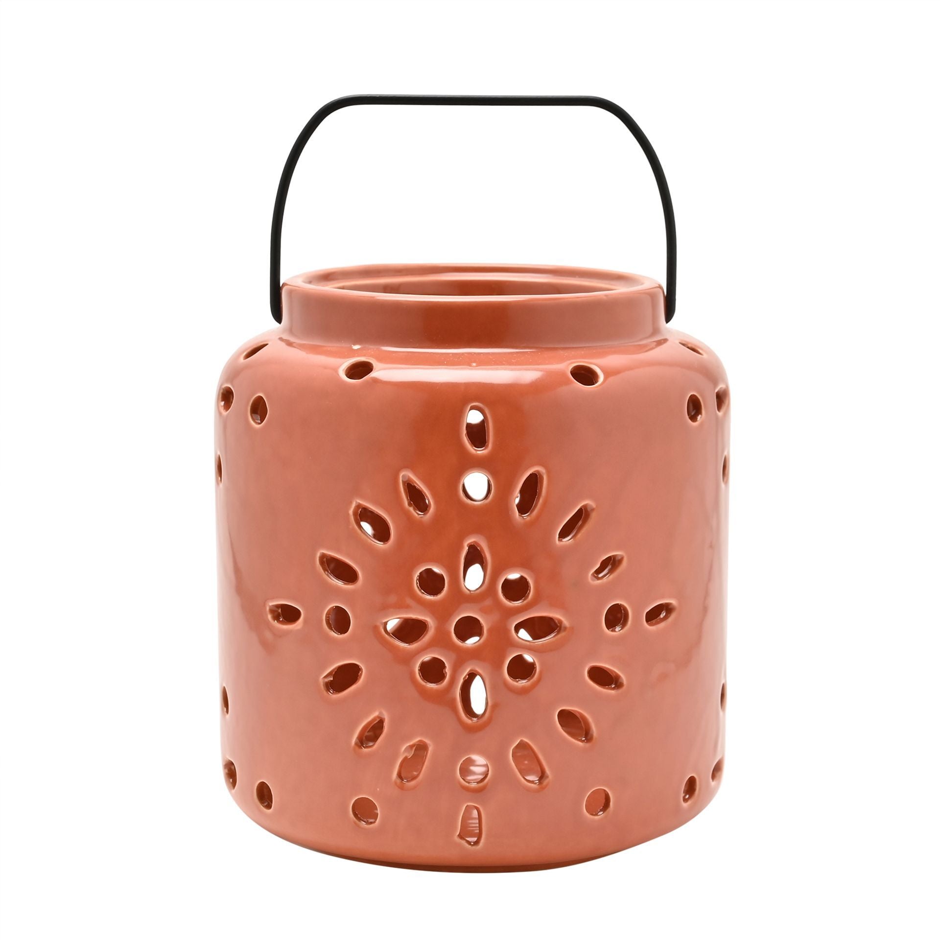 Lanterne en céramique - Couleur Terracotta