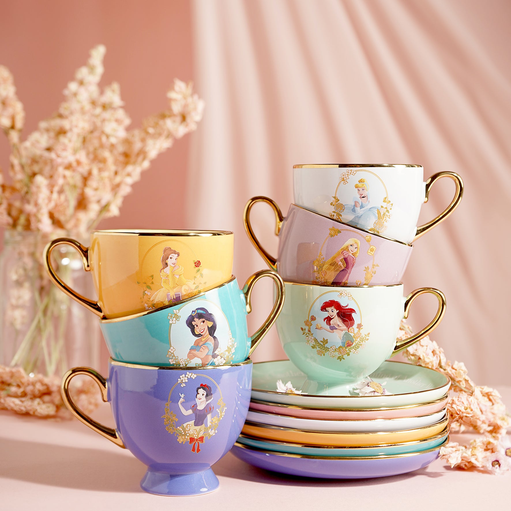 Coffret Jasmine - Tasse à café et sa coupelle