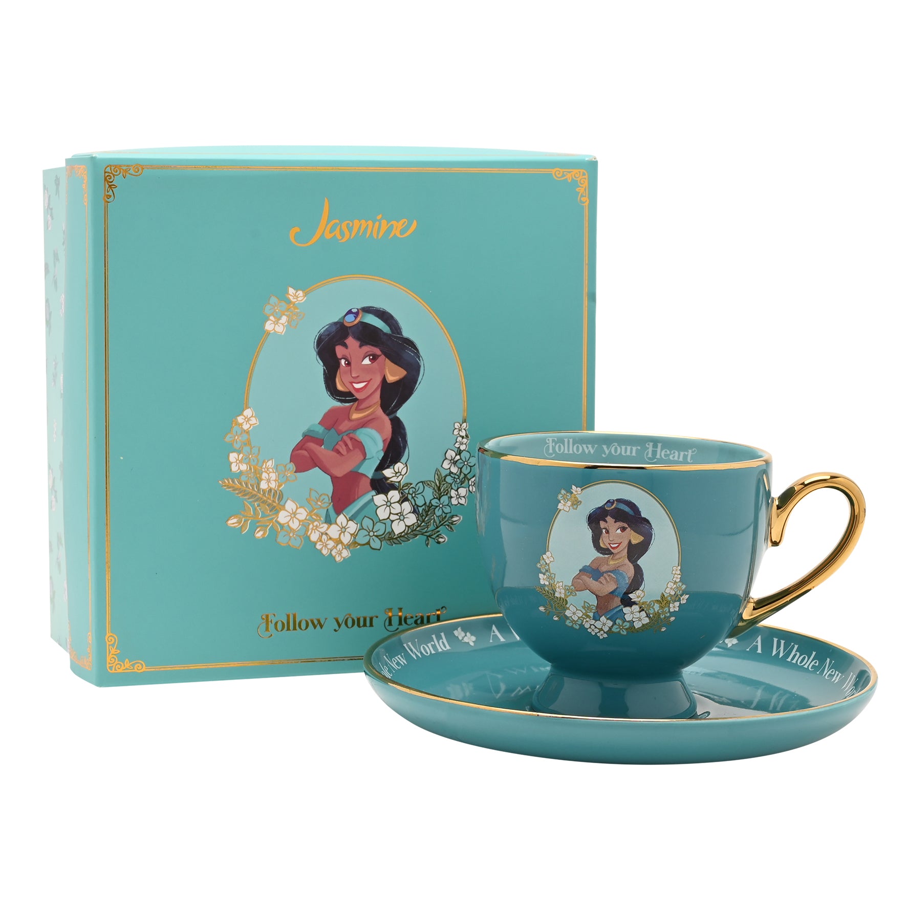Coffret Jasmine - Tasse à café et sa coupelle