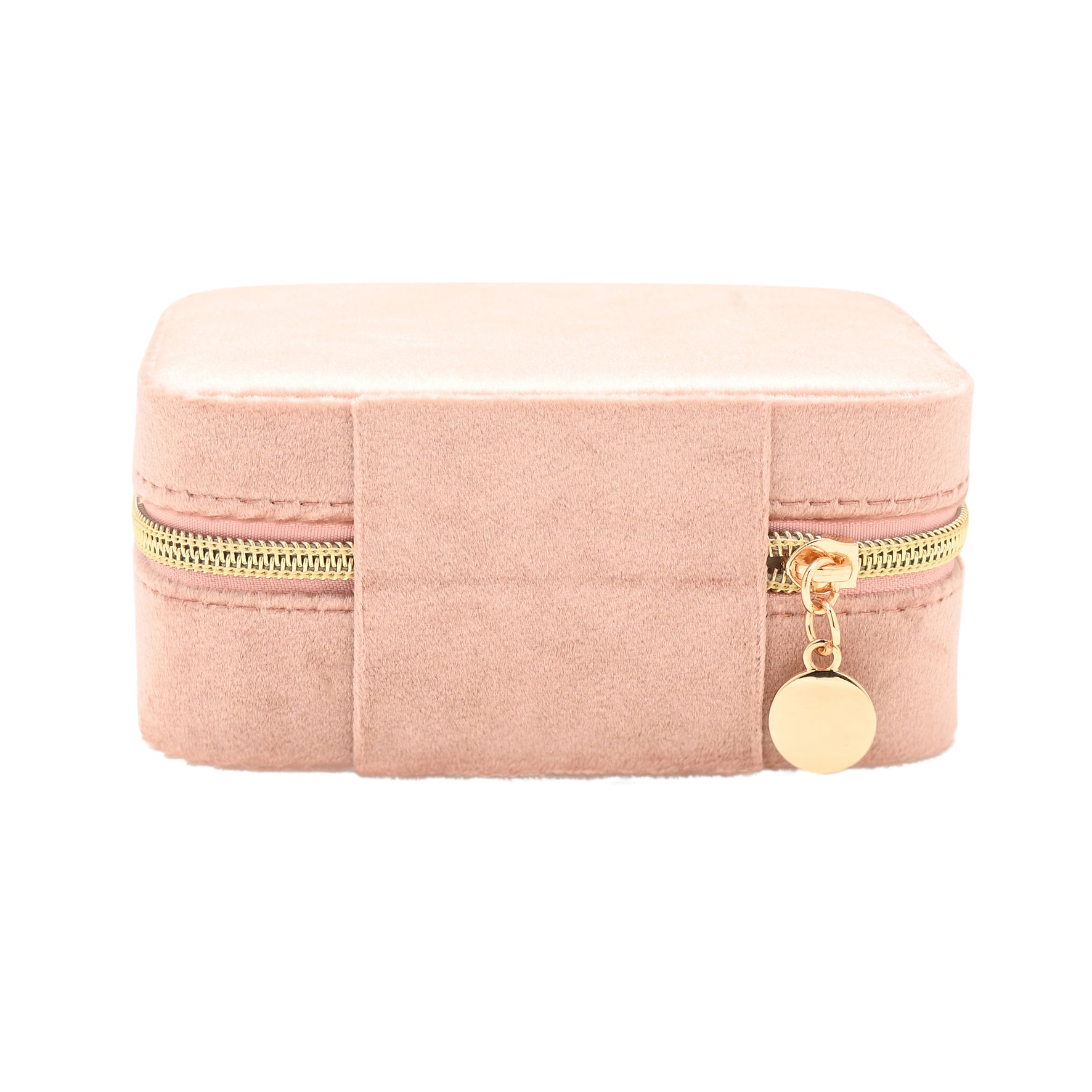 Boite à bijoux en velours - Rose