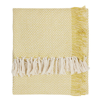 Plaid – Wisley – Jaune – 130 × 180cm