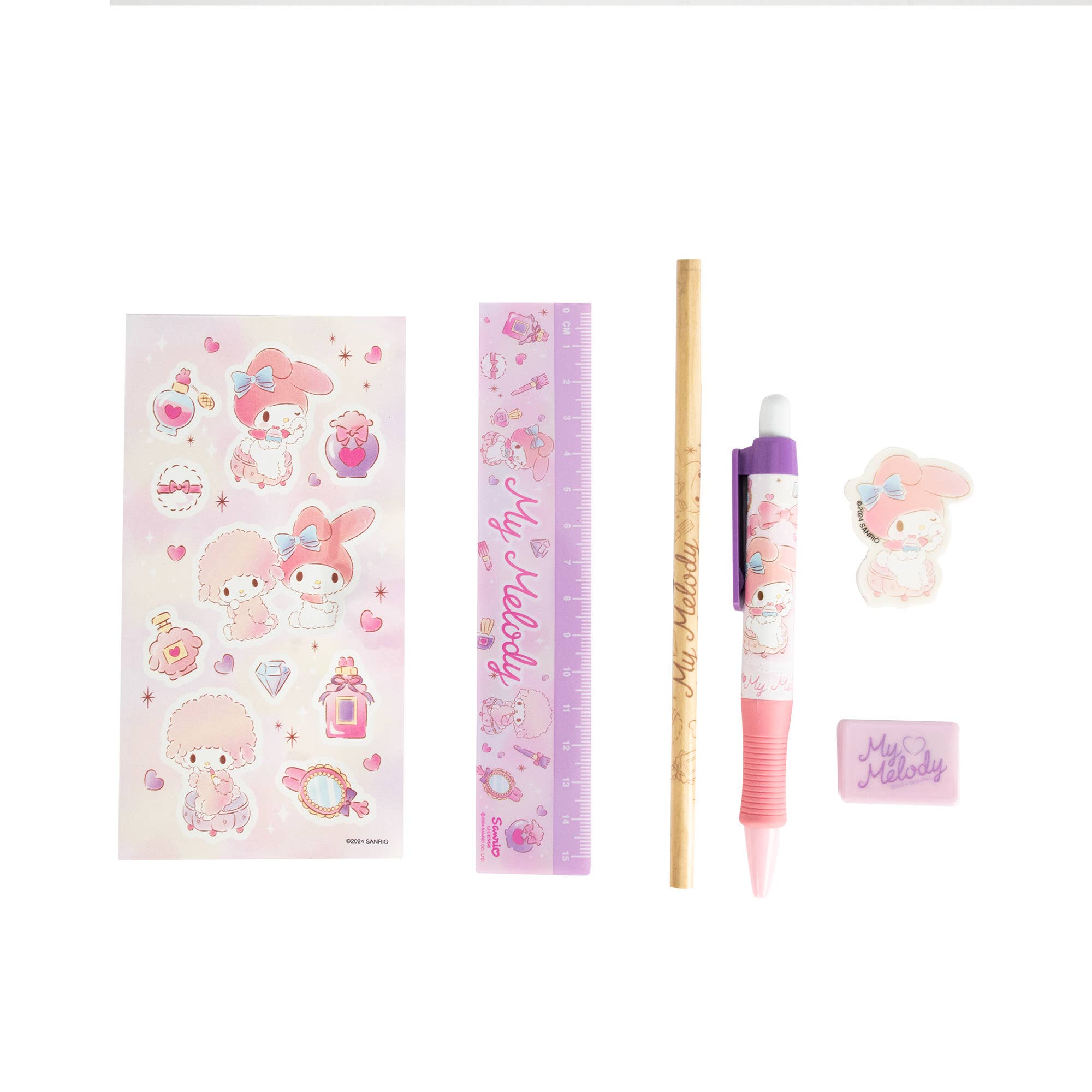 Sanrio My Melody - Ensemble de papeterie 6 pièces