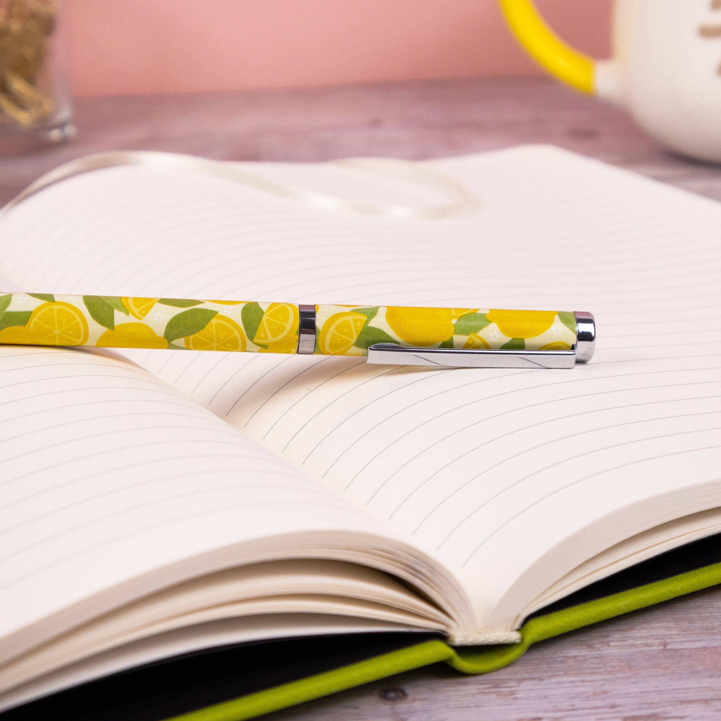 Stylo à bille Citron dans coffret cadeau