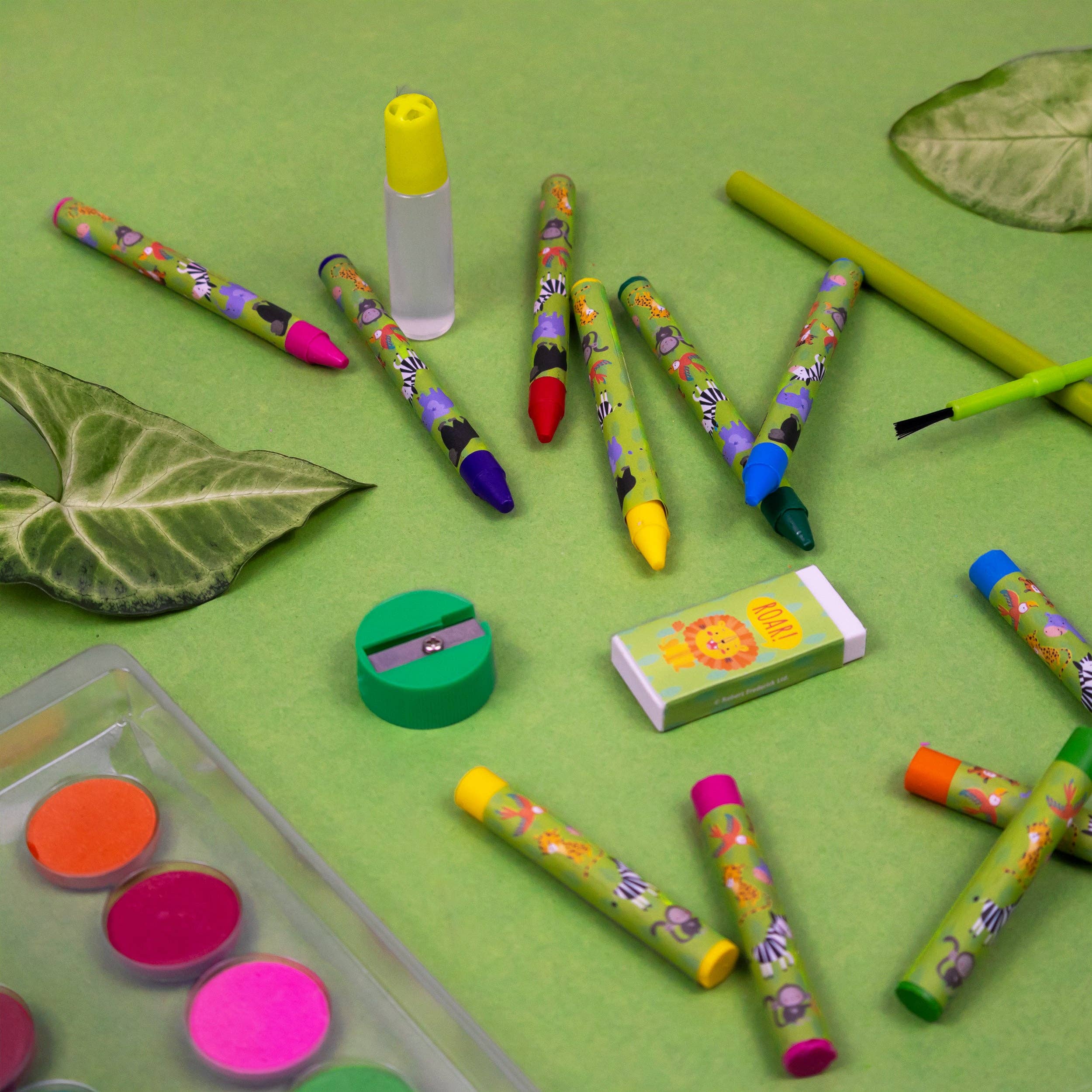 Ensemble d'art pour enfants de 42 pièces Animaux de la jungle
