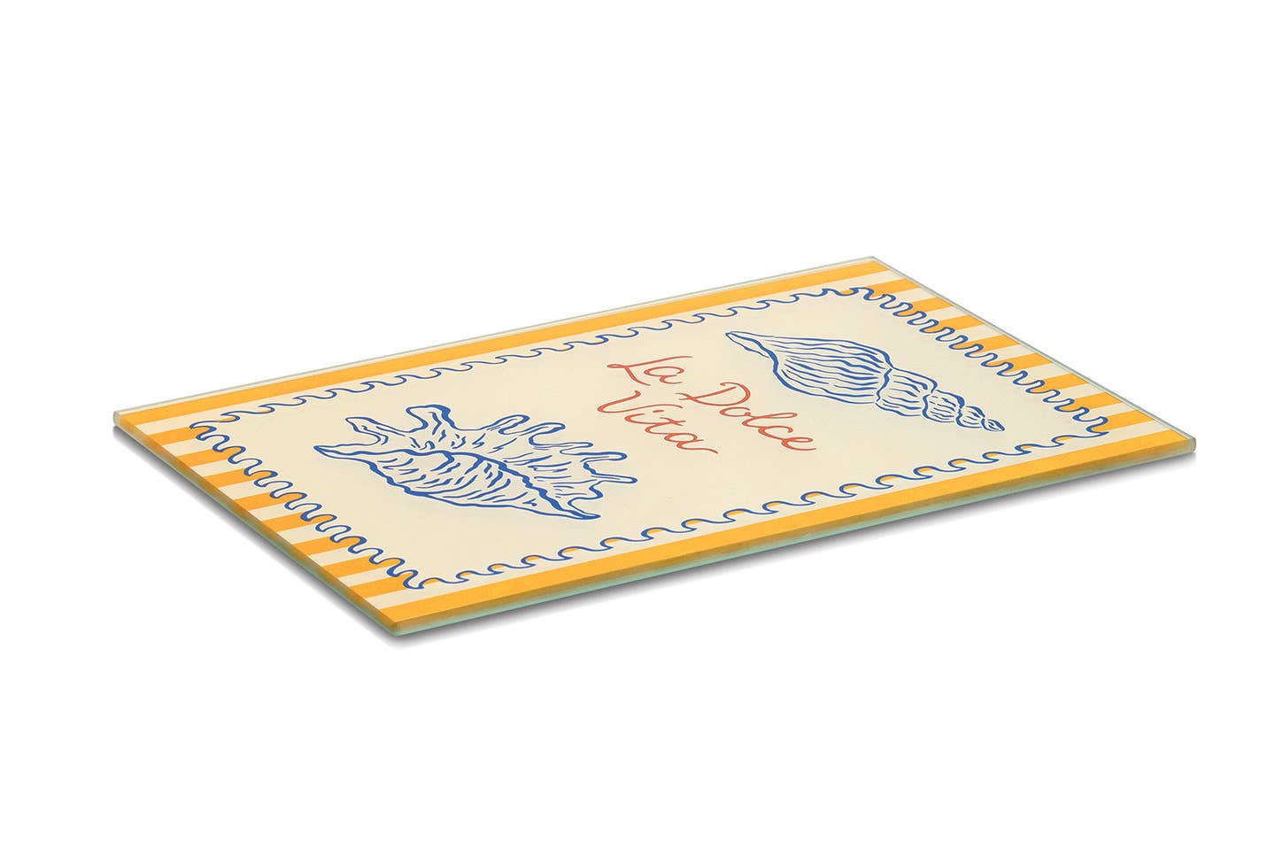 Plaque de découpe en verre "La Dolce Vita"