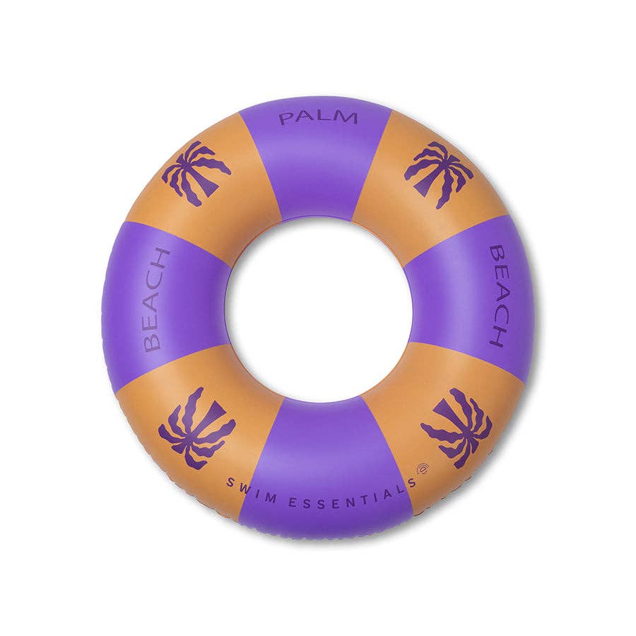 Bouée - Violet/Orange - Palmiers - Ø 120 cm