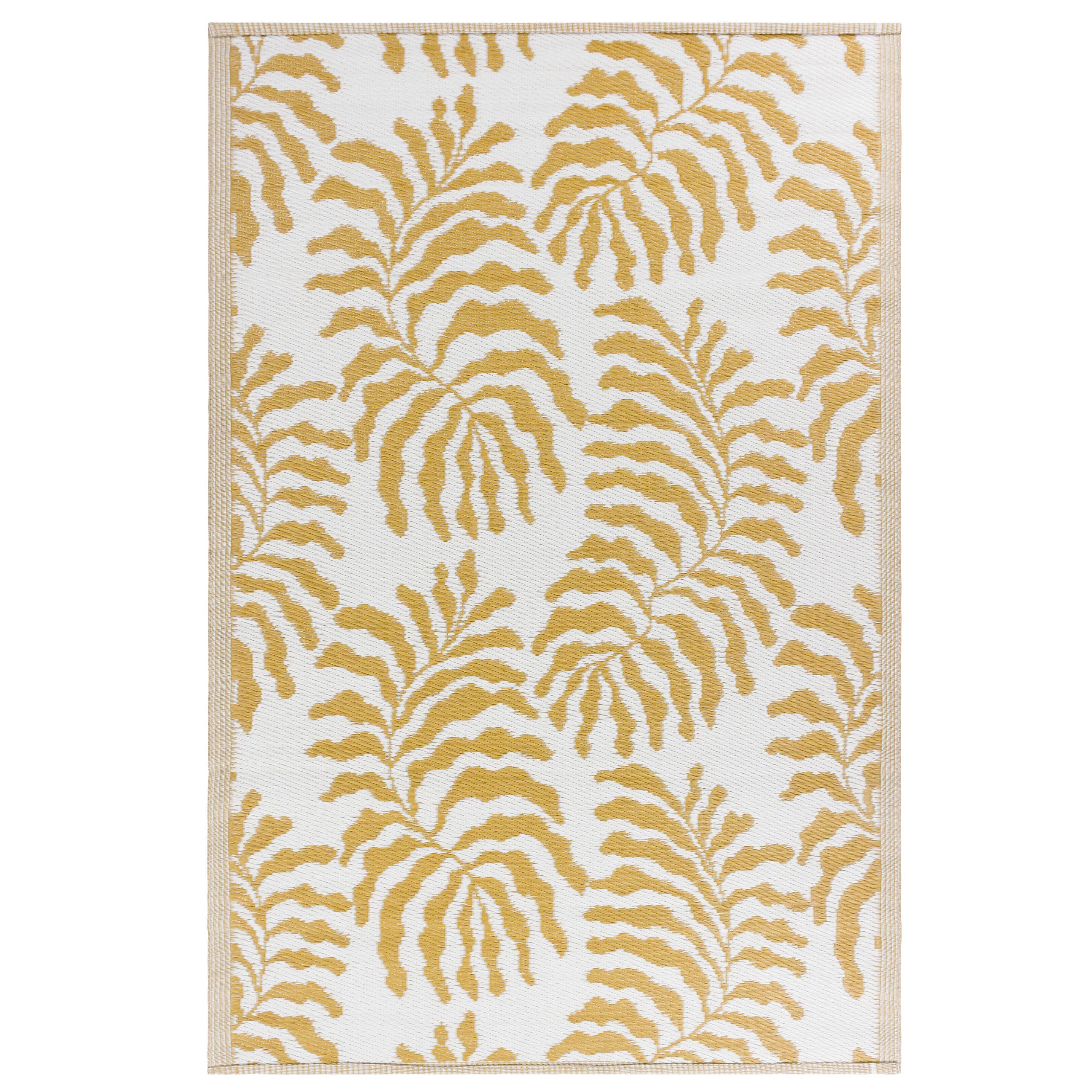Tapis d'extérieur Tocorico 120 x 180 cm 100 % recyclé, couleur moutarde: Moutarde / 120 x 180 cm
