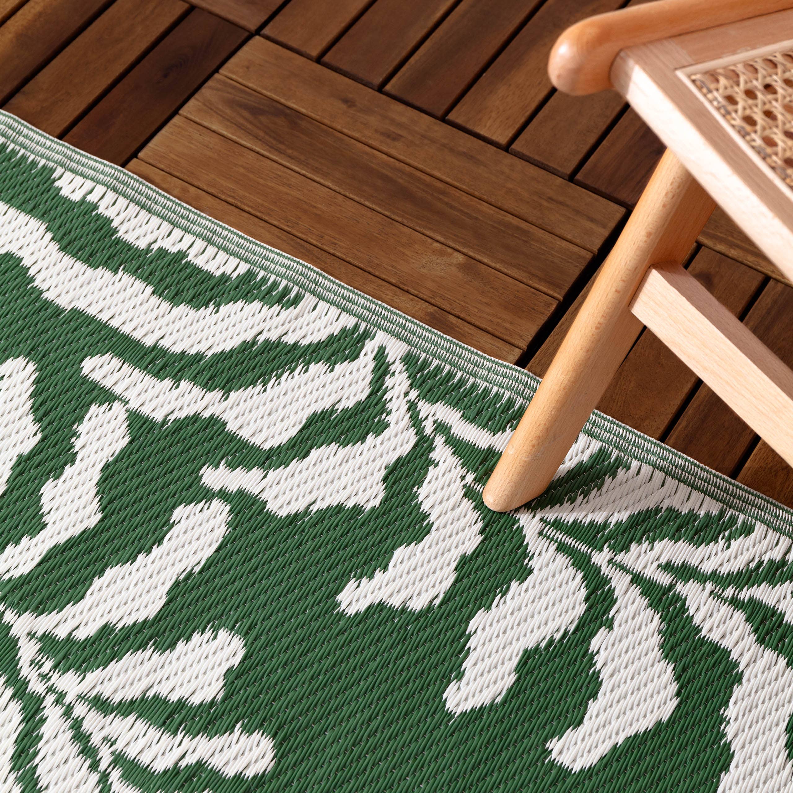 Tocorico Tapis d'extérieur 120x180cm 100% recyclé Vert: Vert / 120 x 180 cm