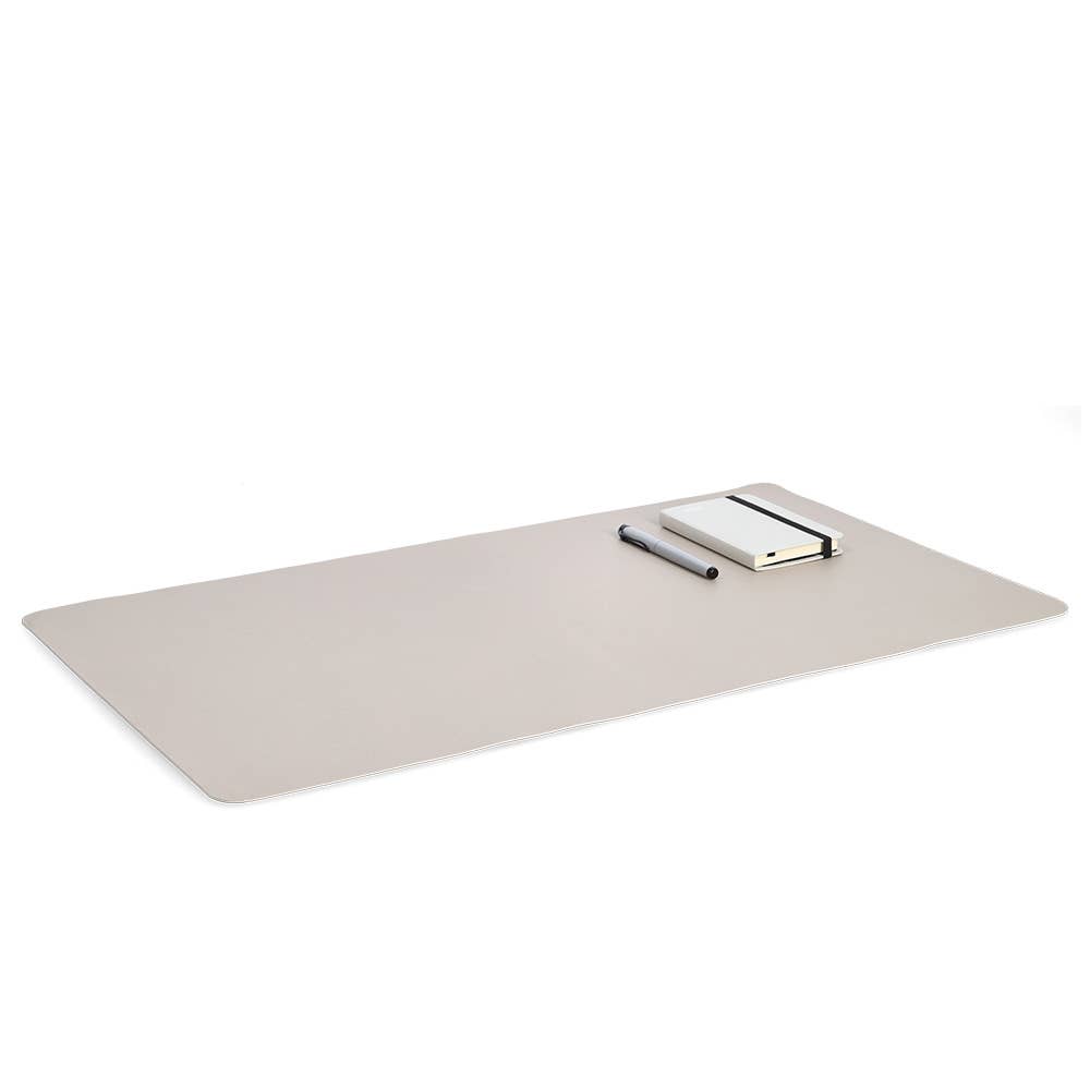 Protège-bureau en simili cuir crème: Mousse / Environ 40 x 70 cm