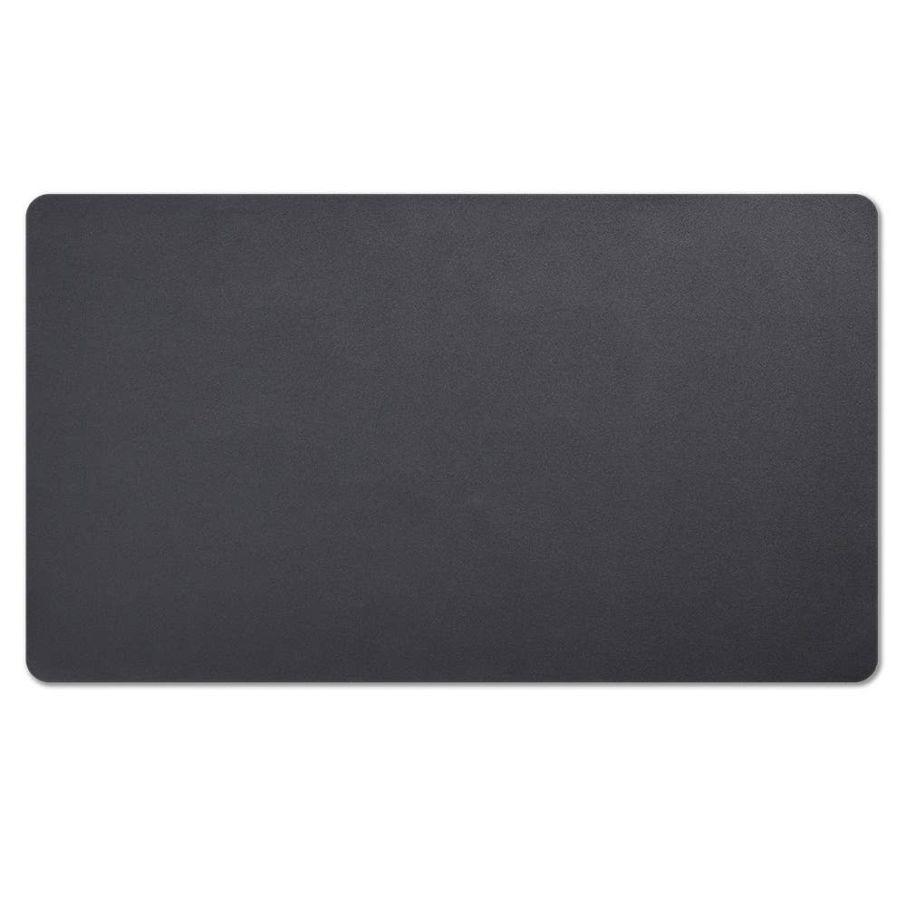 Tapis de bureau en simili cuir noir: Noir / Environ 40 x 70 cm