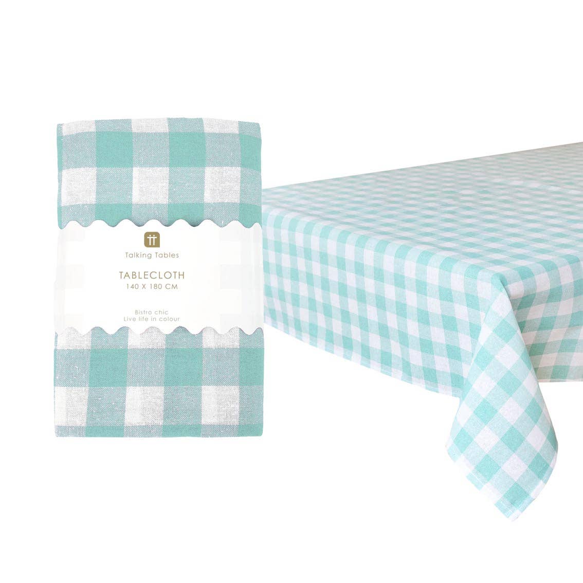 Nappe vichy menthe | Décoration d'été |