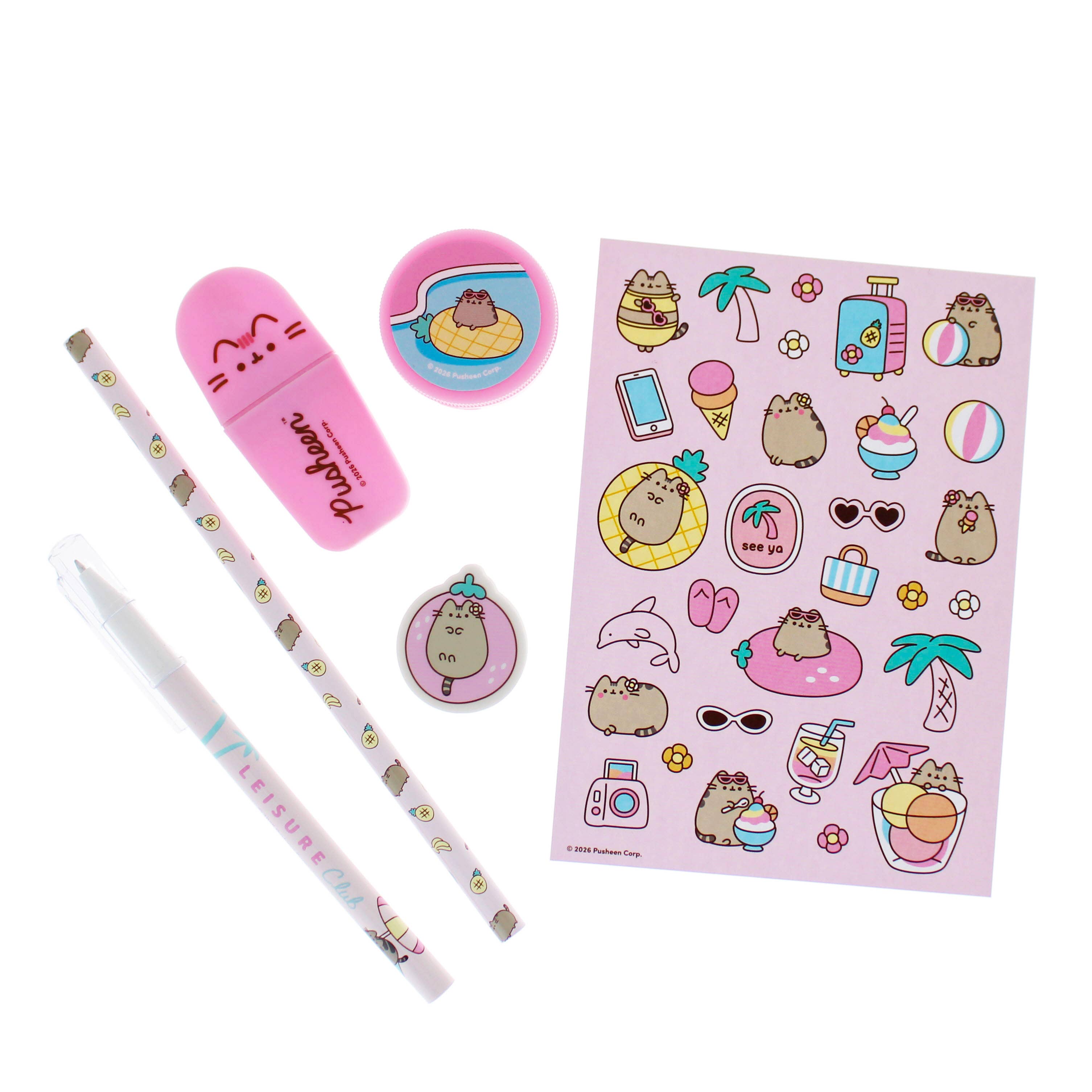 Pusheen - ensemble de papeterie de 8 pièces