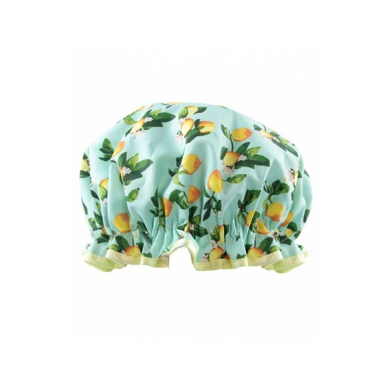 Beauty Pro bonnet de douche vintage imprimé citrons