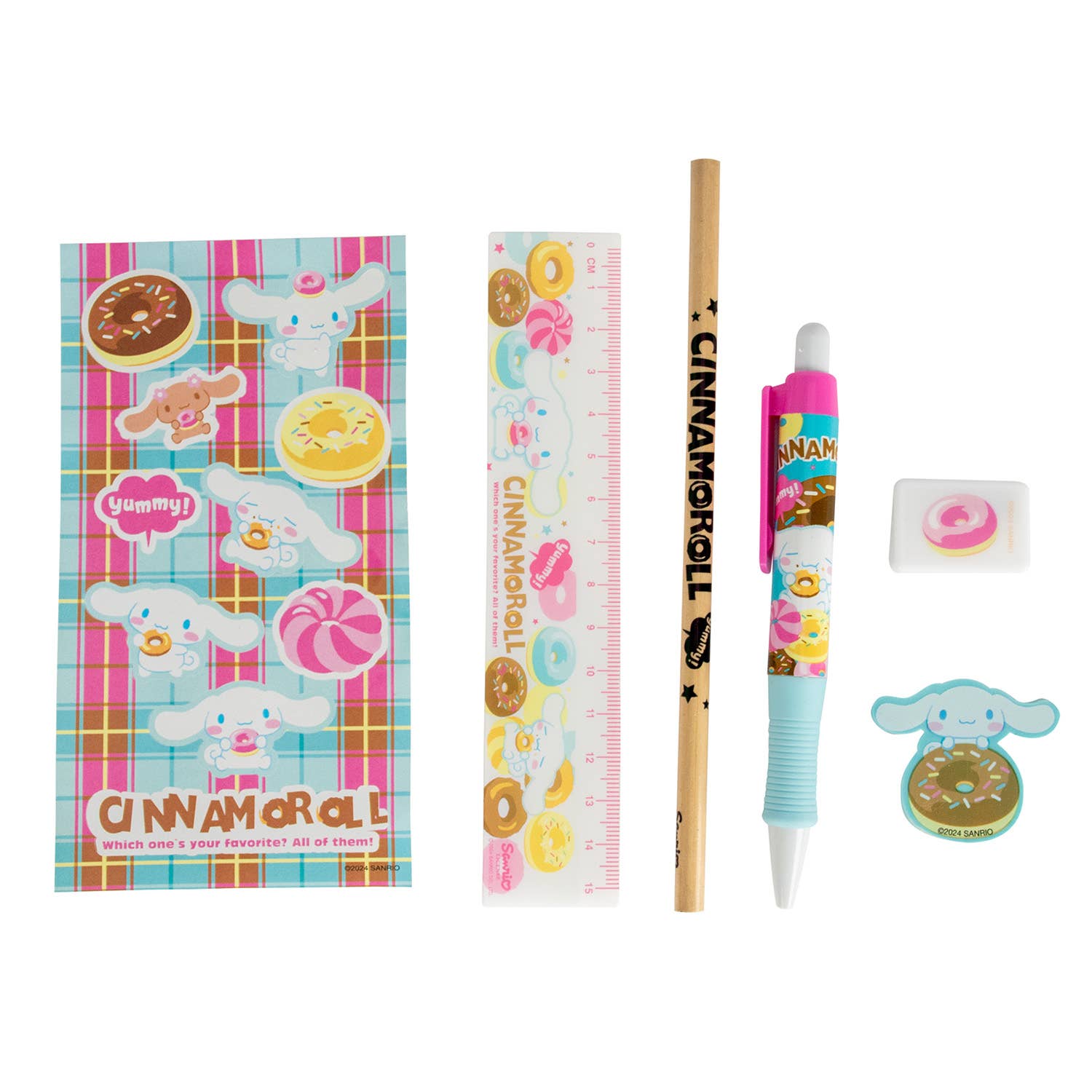Sanrio Cinnamoroll - Set de papeterie 6 pièces
