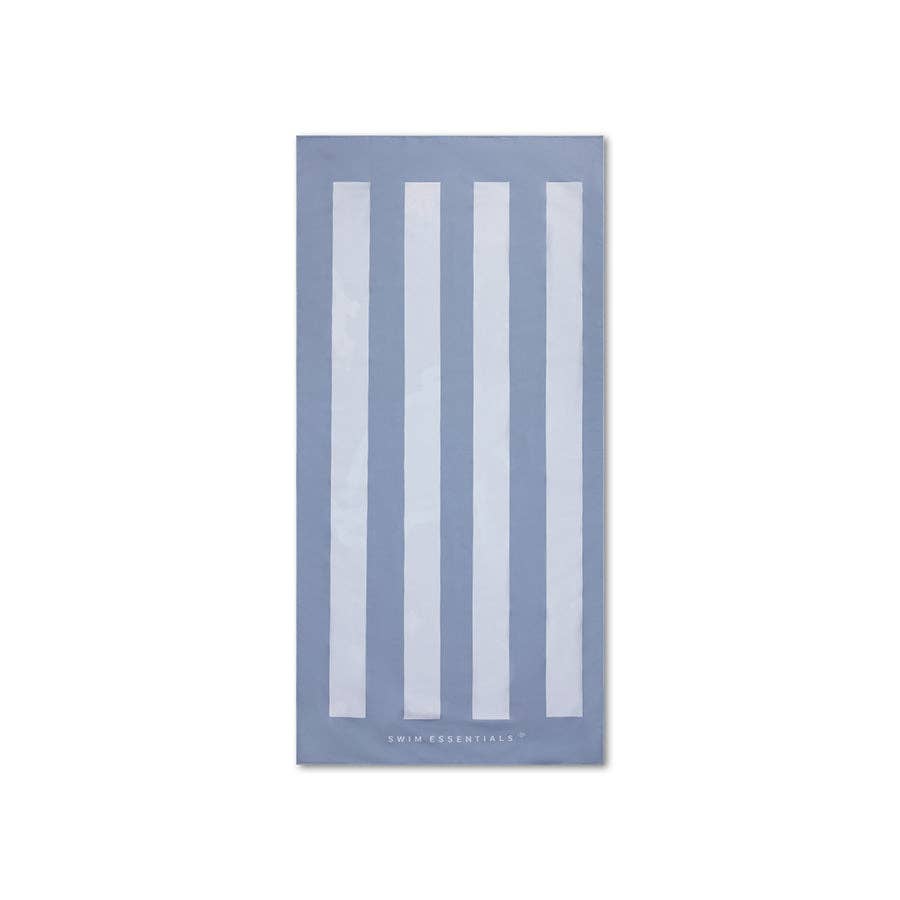 Serviette de plage en microfibre - Bleu - Coral Bliss - 135 x 65 cm
