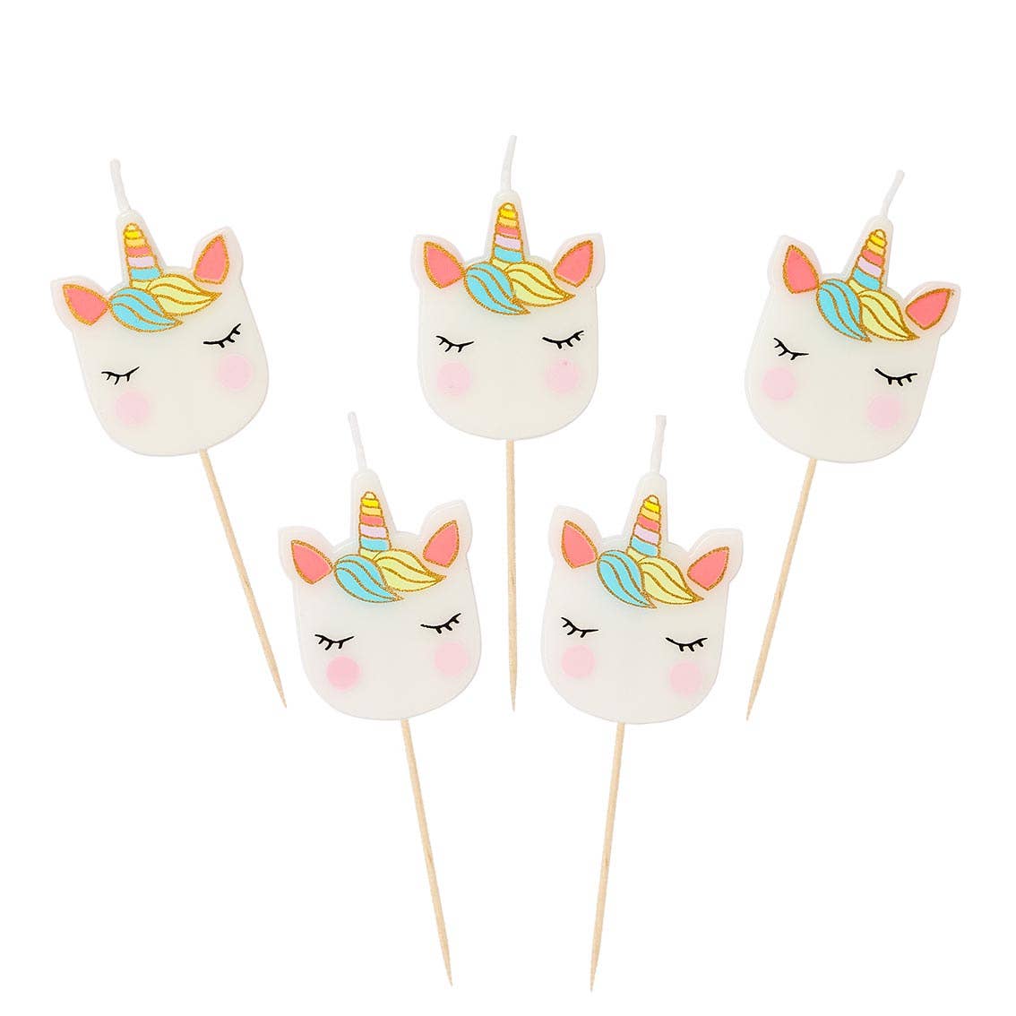 Bougies Licorne - Lot de 5