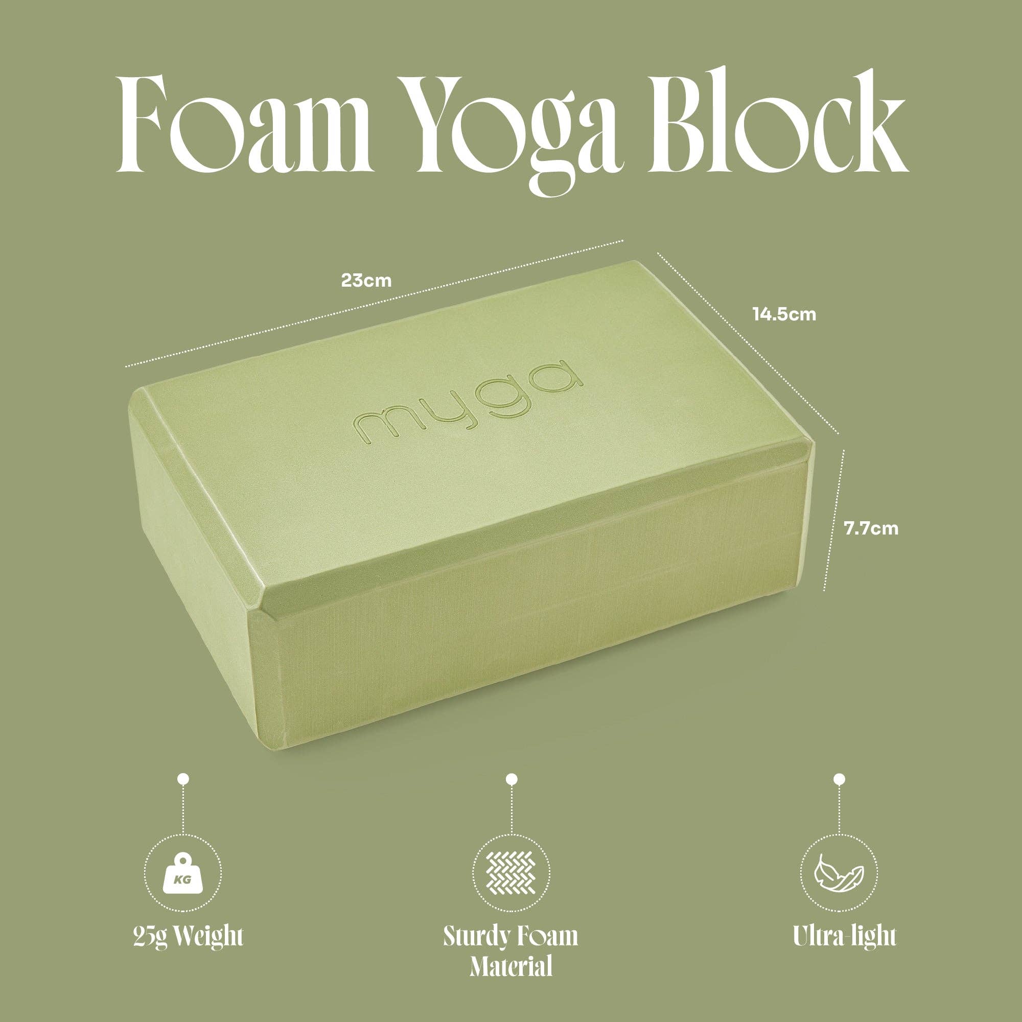 Bloc de yoga en mousse - 6 couleurs disponibles: Sarcelle