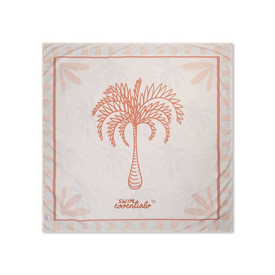 Serviette en microfibre - Multicolore - Palmier - 180 x 180 cm
