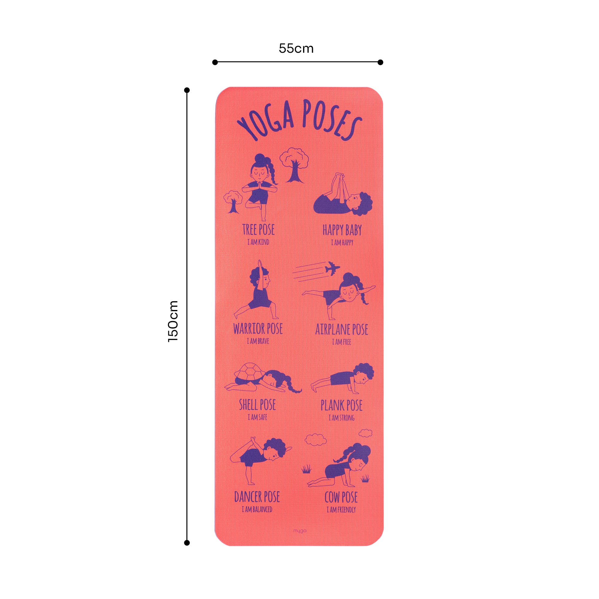 Tapis de yoga Pose Explorer pour enfants